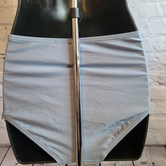 Calvin Klein High-Waist Crossover Tummy-Control Bikini Bottoms - Picture 3 of 4